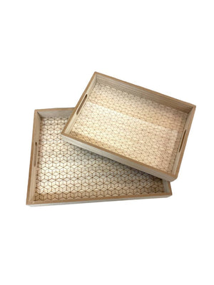 Open image in slideshow, Light Brown Wooden Tray
