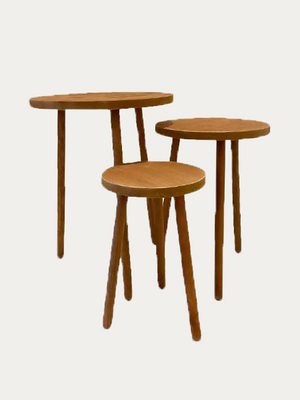 Open image in slideshow, Wooden Table Set
