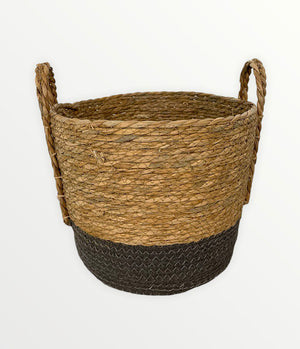 Open image in slideshow, Brown &amp; Grey Woven Basket
