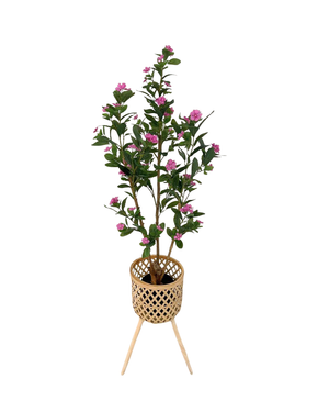 Open image in slideshow, Artificial Periwinkle Tree (Pink)
