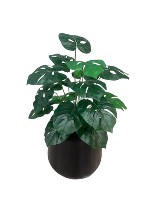 Open image in slideshow, Artificial Potted Large Monstera
