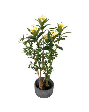 Open image in slideshow, Artificial Frangipani with Periwinkle
