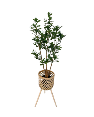 Open image in slideshow, Artificial Periwinkle Tree (White)

