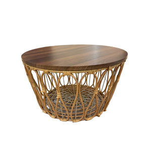 Open image in slideshow, Rattan Low Table Storage
