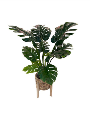 Open image in slideshow, Artificial Monstera Plant
