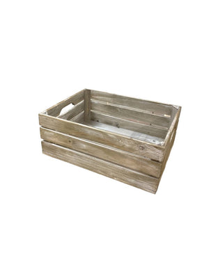 Open image in slideshow, Light Brown Wooden Crate Box
